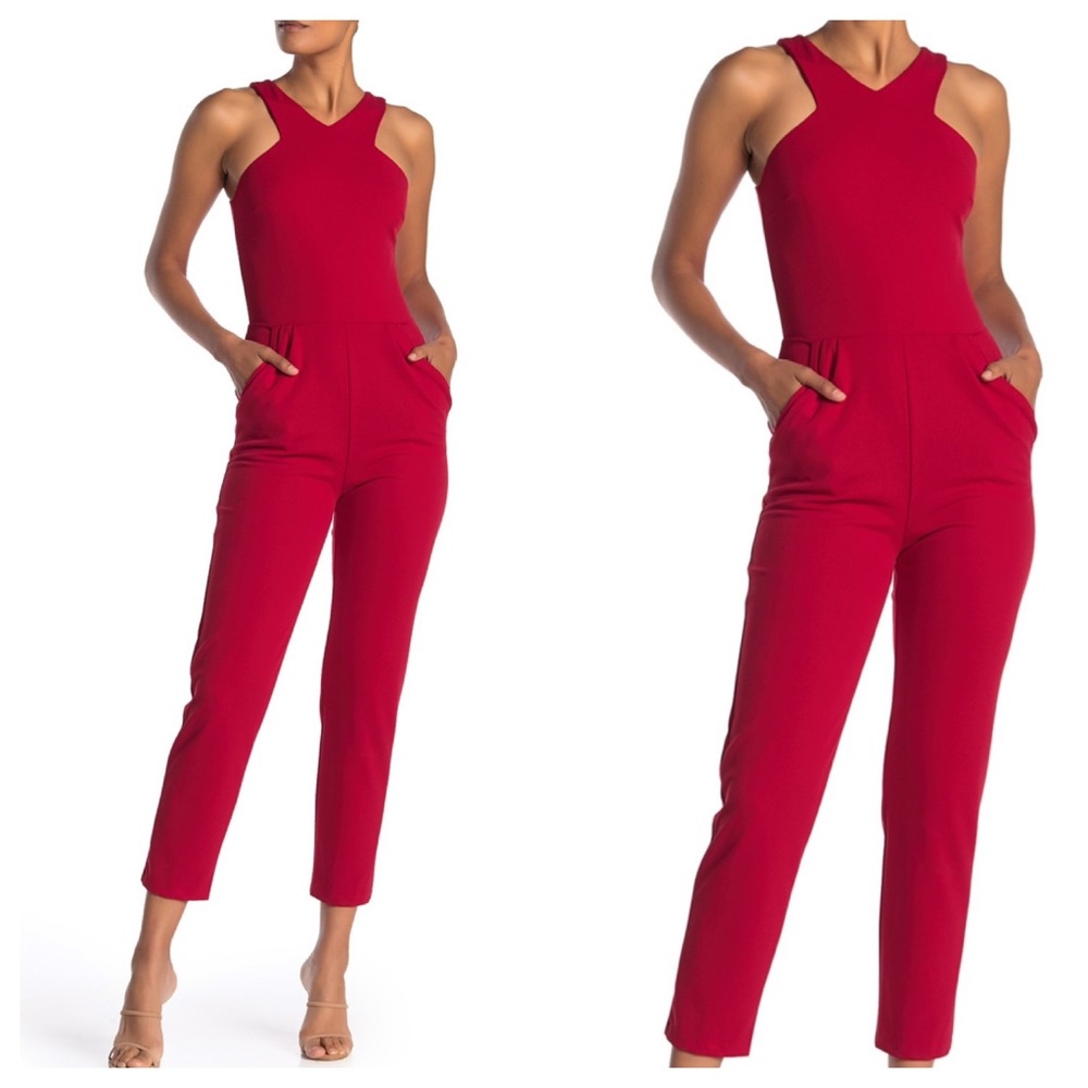 Love...Ady V-Neck Straight Leg Jumpsuit